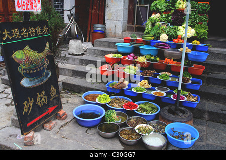 Imressions von Lijiang, UNESCO-Weltkulturerbe-Stadt in China Stockfoto