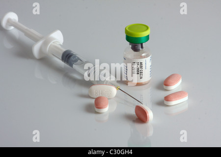 Influenza-Virus H1N1 Stockfoto