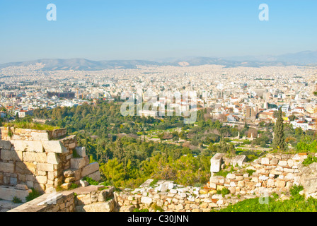 Athen ist die Hauptstadt und größte Stadt Griechenlands. Athen dominiert die Attikas und es ist eines der weltweit ältesten cit Stockfoto