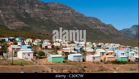 Smitsville, der Bereich für farbige Menschen bekannt als eine "Gemeinde" hinter der Stadt Barrydale in Western Cape, South Africa. T Stockfoto