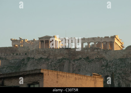 Athen dominiert die Attikas und es ist eine der ältesten Städte der Welt, als seine Geschichtsschreibung umfasst rund 3.400 ja Stockfoto