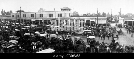 Stadtmarkt von Los Angeles, Kalifornien, 9. & San Pedro St., 8. August 1910 Stockfoto