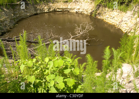 Doline, Karst Fenster. Stockfoto