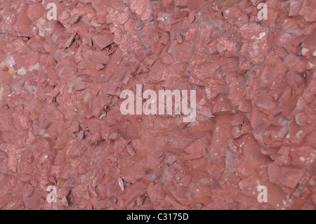 Detail der roten Felsen, Red Rock Canyon, Waterton Lakes National Park, Alberta, Kanada Stockfoto