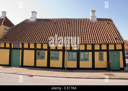 Teil des alten Krankenhauses der alten Stadt von Sæby im Norden von Dänemark. Stockfoto