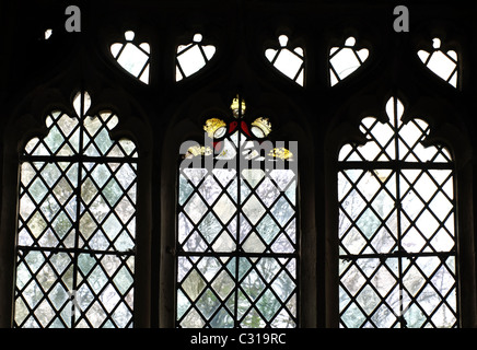 Fenster in St. Eadburgha Kirche, Broadway, Worcestershire, England, Vereinigtes Königreich Stockfoto