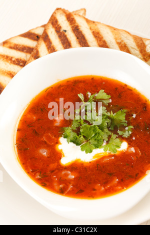 schmackhafte Suppe Stockfoto