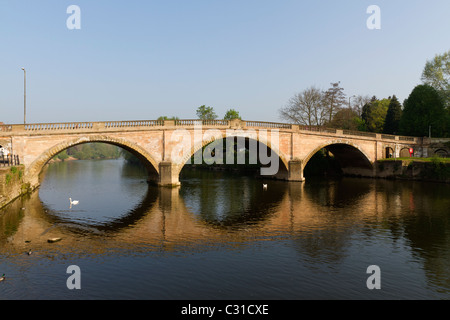 Brücke über den Fluss Severn in Bewdley Stockfoto