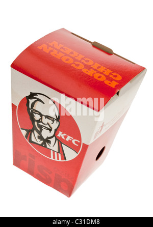 Schachtel mit KFC Popcorn Chicken Stockfoto