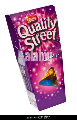 Aktivieren von Quality Street Pralinen Stockfoto