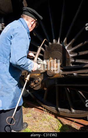 Wartung der Dampfmaschine Stockfoto