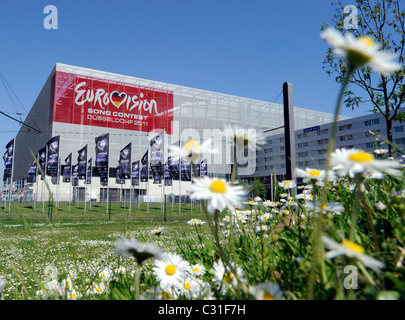 Der Esprit Arena in Düsseldorf, Heimat des Eurovision Song Contest 2011. Stockfoto