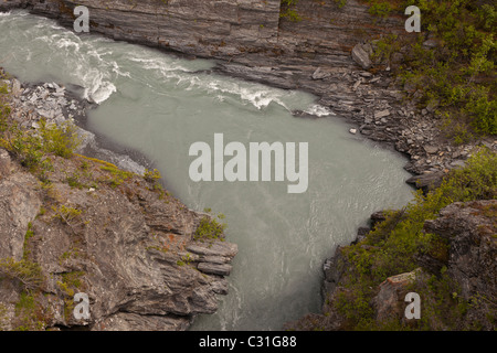 THOMPSON-PASS, ALASKA, USA - Tsaina River. Stockfoto