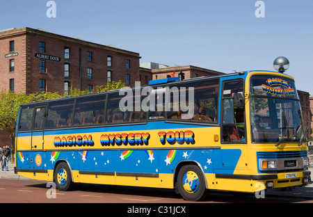 Albert Dock Magical Mystery Tour in Albert Dock Liverpool, Waterside Attraktionen, Merseyside, England Stockfoto