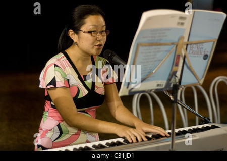 Asiatische pianist Stockfoto