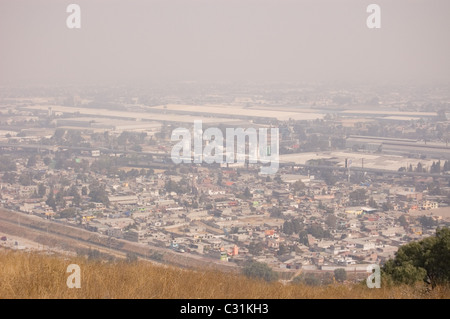 Smog in Mexiko-Stadt und Umgebung Stockfoto