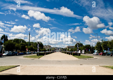 Gdynia-Promenade im Sommer Stockfoto