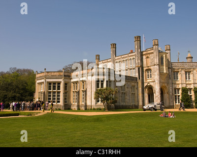 Hochzeitsfeier bei zuvorkommend Burg Dorset England UK Stockfoto