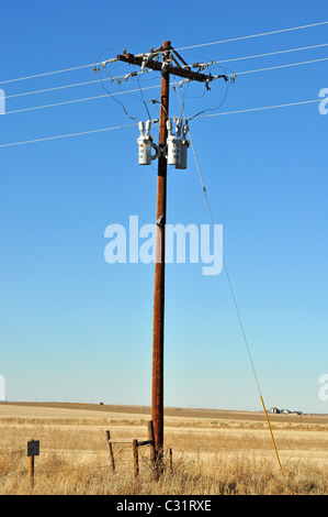 elektrische Pol Stockfoto