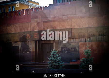 Ansicht von Lenin Mausoleum auf dem Roten Platz, Moskau, Russland Stockfoto