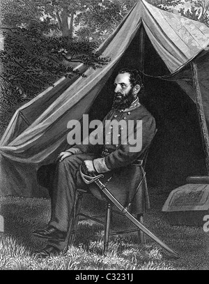 Thomas Jonathan „Stonewall“ Jackson (1824-1863). US Confederate General. Gravur 1862. Stockfoto