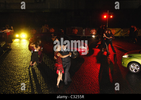 Kylie-Jones und Mark Ramprakash besuchen den Tango in The Tower London, England - 30.09.08 Stockfoto