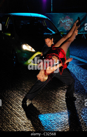 Kylie-Jones und Mark Ramprakash besuchen den Tango in The Tower London, England - 30.09.08 Stockfoto