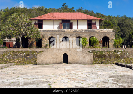 Cafetal La Isabelica, ehemaligen Kaffeeplantage in den Hügeln oberhalb von Santiago De Cuba, Kuba Stockfoto