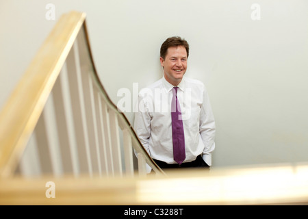 Nick Clegg stellvertretender Premierminister und Führer der Liberalen Partei. Stockfoto