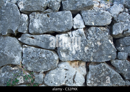 Alte Steinmauer, schöne Textur für Ihre Projekte Stockfoto