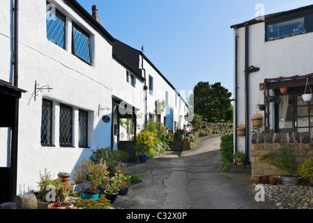 Häuser in Heysham Village, in der Nähe von Morecambe, Lancashire, UK Stockfoto