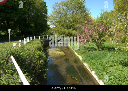 Meon Flusstal Meonstoke Meon Hampshire UK Stockfoto