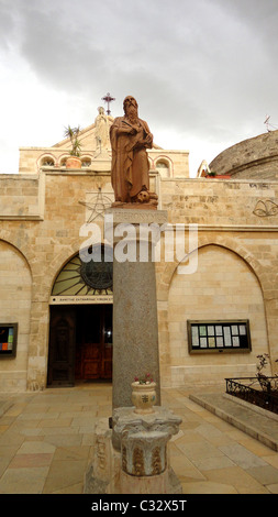 Bethlehem, Israel - Statue des Hl..  Jerome Stockfoto