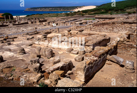 Römische Ruinen Baelo Claudia (II BC). Bolonia. Provinz Cadiz. Andalusia.Spain. Stockfoto