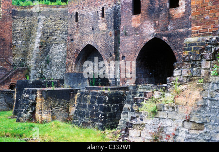 Hochöfen Blists Hill viktorianischen Stadt Ironbridge Gorge Museum Telford UK Stockfoto