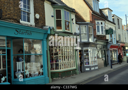 Hafen Straße Whitstable Stockfoto