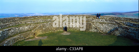 Grianan von Ailech, Co. Donegal, Irland, keltische Archäologie Stockfoto