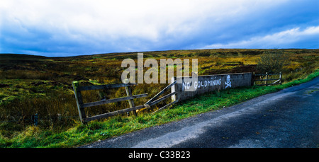 In der Nähe von Omagh, Co Tyrone, Nordirland, Goldmine-Website unter Cavanacaw Stockfoto