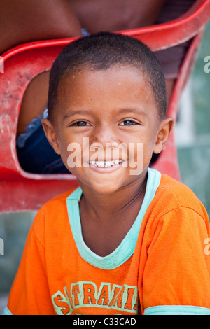 Kolumbianische junge, Bocachica, Cartagena, Kolumbien Stockfoto