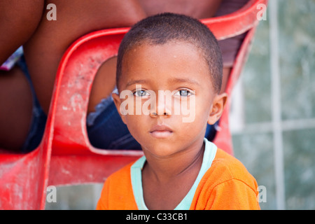 Kolumbianische junge, Bocachica, Cartagena, Kolumbien Stockfoto