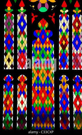 Bunte Fenster in alten State Capitol Building Stockfoto