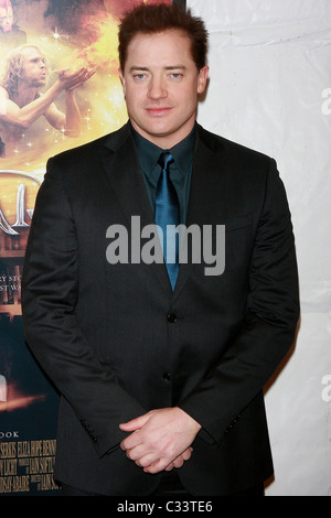 Brendan Fraser New Yorker Premiere von "Tintenherz" auf dem AMC Loews Lincoln Square - Ankunft New York City, USA - 15.01.09: Stockfoto