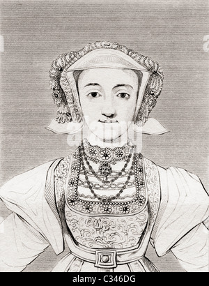 Anne von Cleves, 1515-1557. Deutsche Adlige und die vierte Frau von Henry VIII von England. Stockfoto
