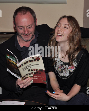 Liam Cunningham, Saoirse Ronan starten von dem Jameson Dublin International Filmfestival im Odeon-Dublin, Irland - 26.01.09 Stockfoto