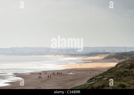 Details der Sanddünen am Balmedie und Menie, eine Fläche von Immobilien-Spekulant Donald Trump als Golfplatz entwickelt Stockfoto