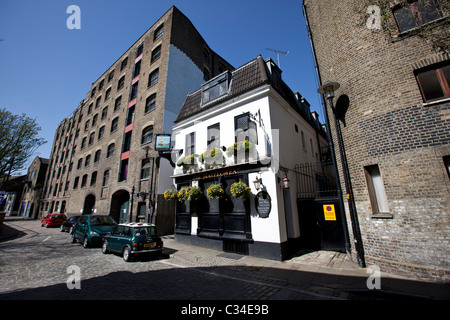 Die Mayflower Pub, Rotherhithe Street, London, England, UK. Stockfoto