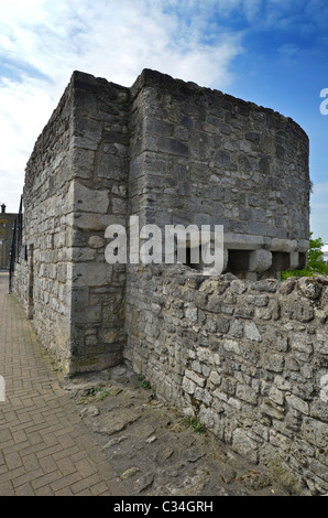 Catchcold Turm Southampton Stadtmauer Stockfoto