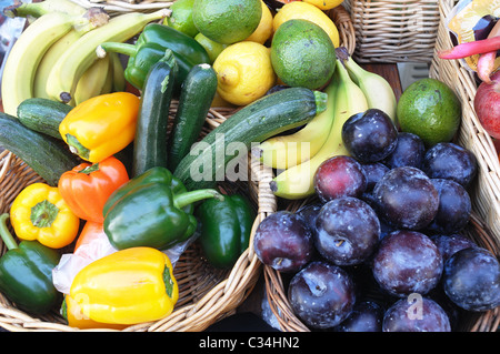 CourgetteMarket Stall - John Gollop Stockfoto