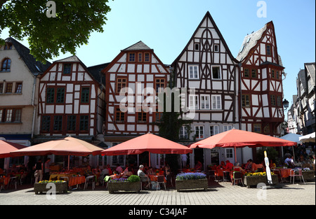 Traditionellen Fachwerkhäusern in der alten Stadt Limburg, Hessen Deutschland. Stockfoto