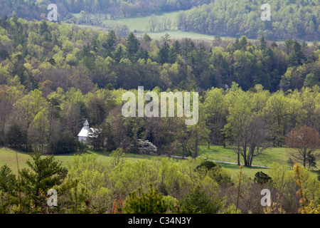 Große Smoky Mountains National Park, Tennessee - methodistische Kirche in Cades Cove. Stockfoto